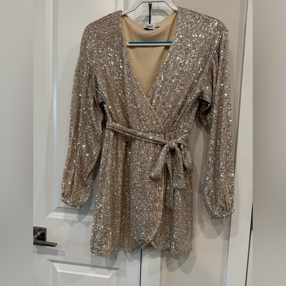 Princess Polly Gold Sequin Mini Dress